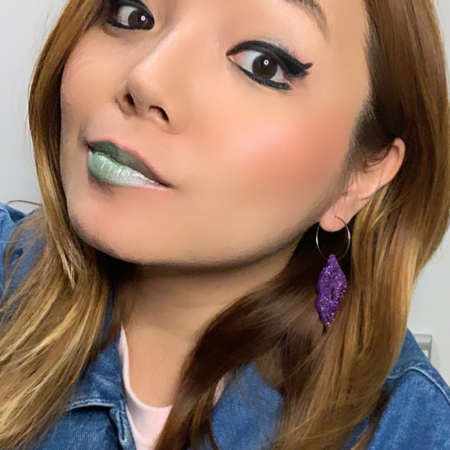 Lippy Keyring (Green/Purple)